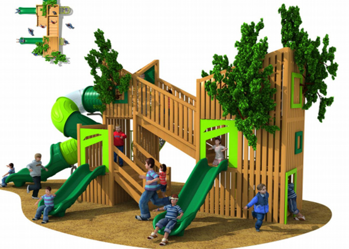 Combined Wooden Playground Set