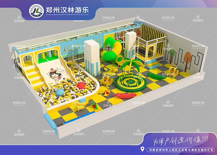 Middle Size Indoor Playground Equipment Plastic Tube Slide Maze Playground