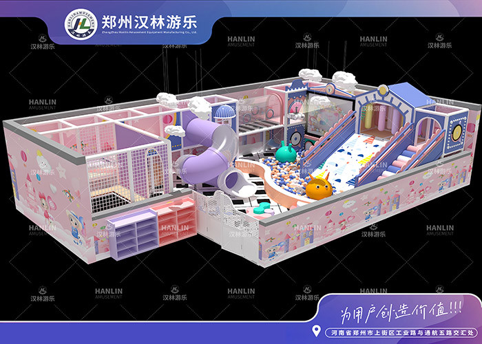 Customized Theme Free Design Indoor Soft Play Equipment Slide And Steps