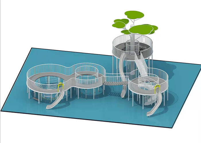 Outdoor Garden Play Structures Playground Slides For Adults