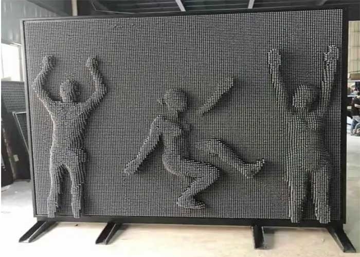 3d Trick Art Pin Wall Giant Screen For Playground Amusement Playing