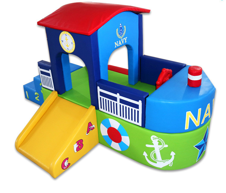 Ship Shape Soft Play Playground Equipment PVC Indoor Foam Play Equipment