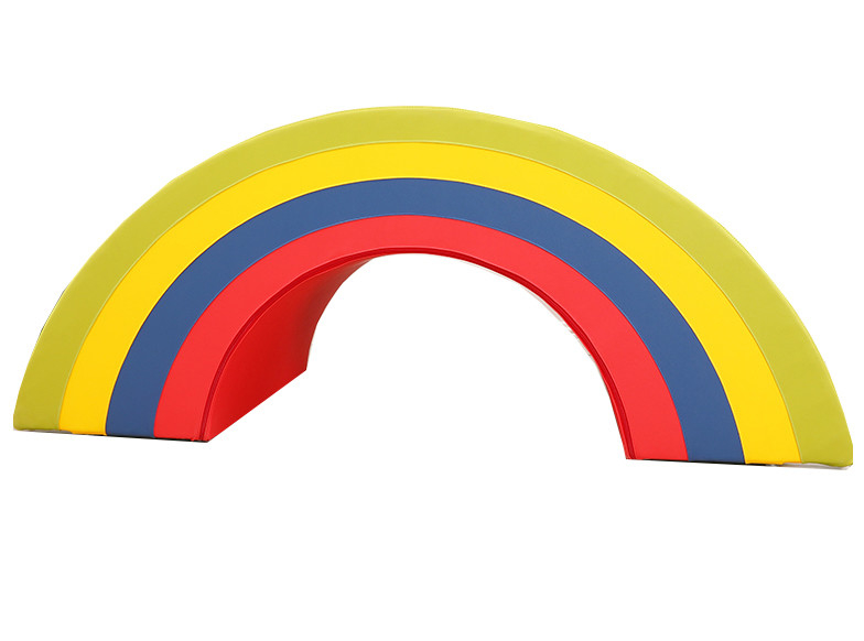 PVC Coat Soft Foam Play Structures Rainbow Bridge Soft Play Equipment Set